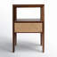 Vardo 1 Drawer Cane Nightstand