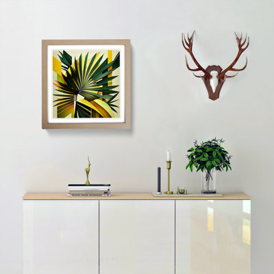 Palm Leaf Constructivism No.1 - Framed Print