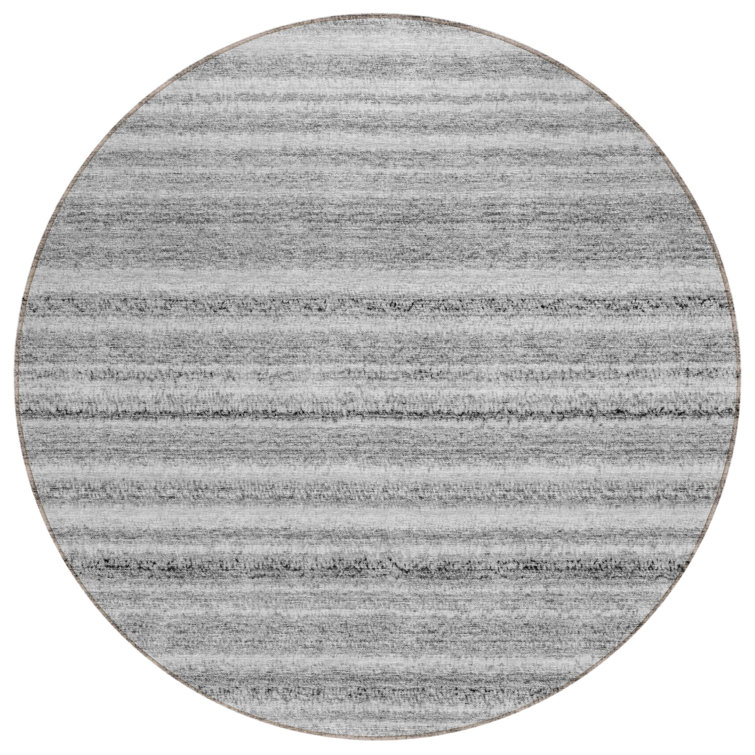 Ayslee Washable Striped Indoor / Outdoor Rug