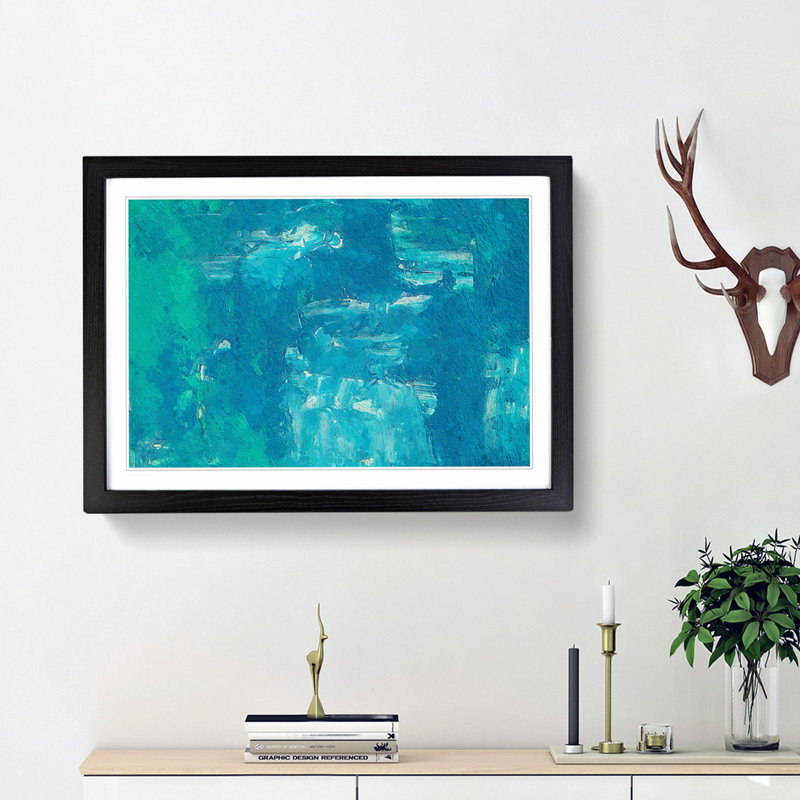 Abstract Vol.313 by S.Johnson - Framed Print, 45cm H x 63cm W x 2cm D, Black Framed