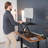 Black Single Top Desk Riser
