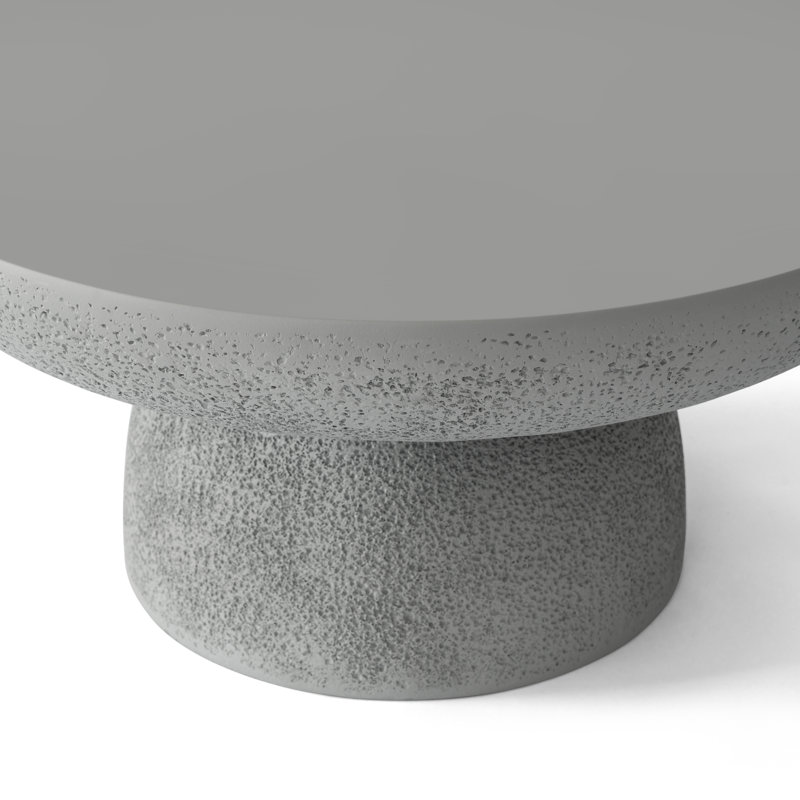 Table basse ronde 27,8 po, Gris
