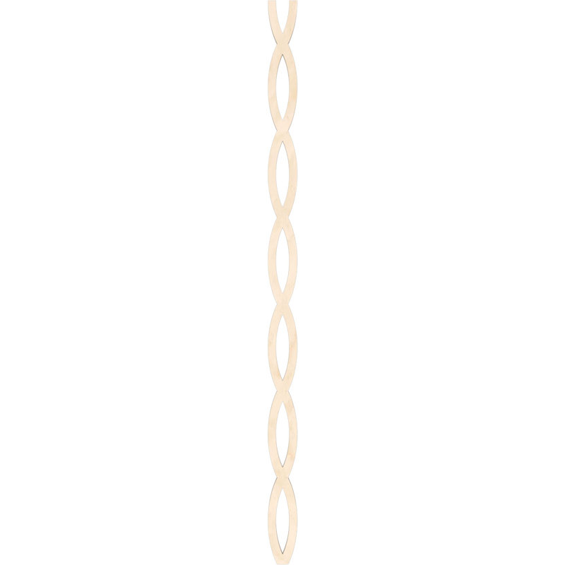 Rakaia Adjustable Wood Decorative Slat Wall Panel Kit, 47" H x 2.5" W x 0.25" D, Birch