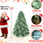 Arbre de Noël à teinte bleue de 5 pi avec 1194 pointes Pe +, branches articulées pour un assemblage facile, support en métal stable, structure idéale pour les fêtes 59,44 po, installation rapide