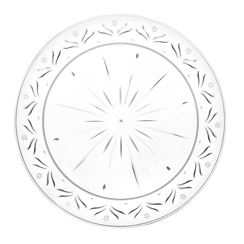 Assiettes rondes en plastique transparent Ecoqualité, 40
