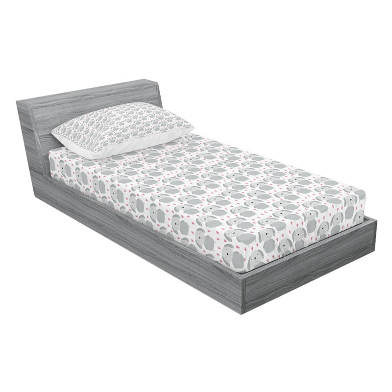 Microfiber Sheet Set, Twin Sheet Set with Fitted Sheet