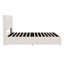 Beige Velvet Upholstered Storage Bed with LED Lights & USB Charging Port-267940956
