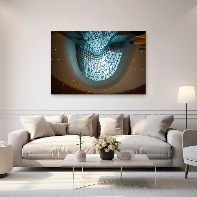 Reproduction d'art géométrique abstraite géométrique, H 40 po x l 60 po