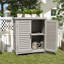 Banc de rempotage avec armoire de rangement et plateau de table en métal-1100088582