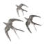 Set Of Three Nickel Birds In Flight-824412103