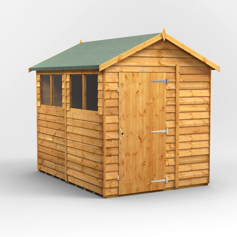 Powersheds Timber Overlap Apex Garden Shed