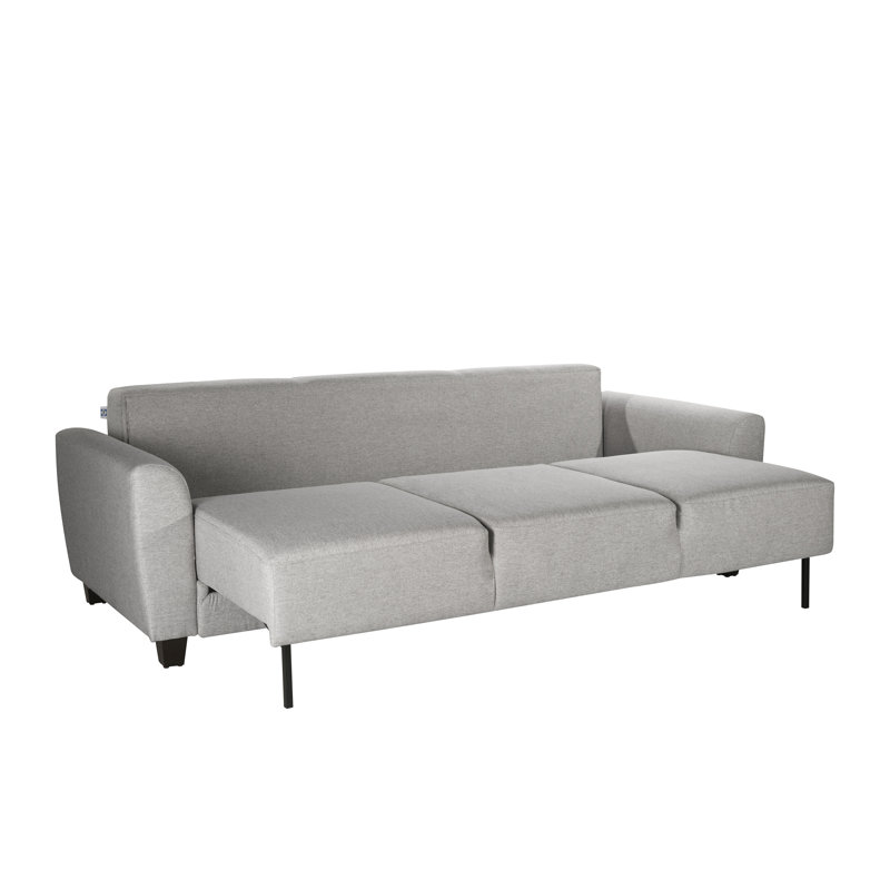 Sealy TruFit Klein Queen Dropback Sofa Sleeper Bed Convertible with Additional Storage , Silver