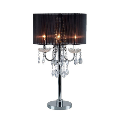 Lampe de table chromée 29,5 po Haki