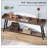 70.9" Extra Long Industrial Console Table, Rustic Brown Sofa Table Behind Couch, Narrow Entryway Hallway Bar Table, Tall Accent Furniture for Living Room-585800812