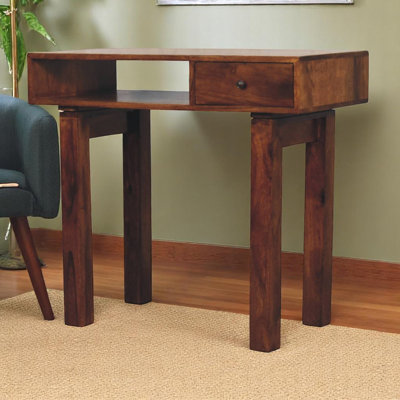 Bureau d'écriture 1 tiroir Tula Chestnut