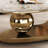 51" Luxurious Oval Coffee Table with Gold Base and Sintered Stone Top