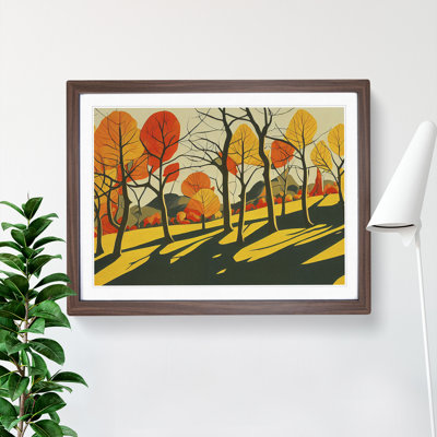 Serene Autumn Forest - Framed Print