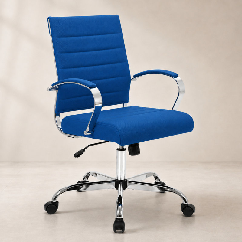 Fauteuil de bureau ergonomique Cheylyn, Marine