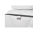 White Genuine Leather Sofa with Adjustable Headrests-841366762