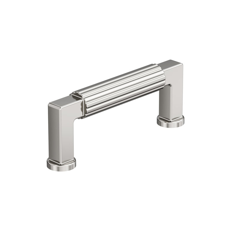 Poignée d'armoire de centre à centre, 3", Nickel poli