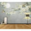 Floral Plum Blossom Nightscape 6.25' L x 112" W Paintable Wall Mural-76073812