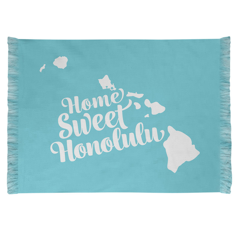 Tapis de la zone bleu hawaii honolulu