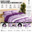 Complete Bedding Set Bliss Stripe Purple Duvet Cover, Matching Fitted Sheet & Pillowcases-119317832