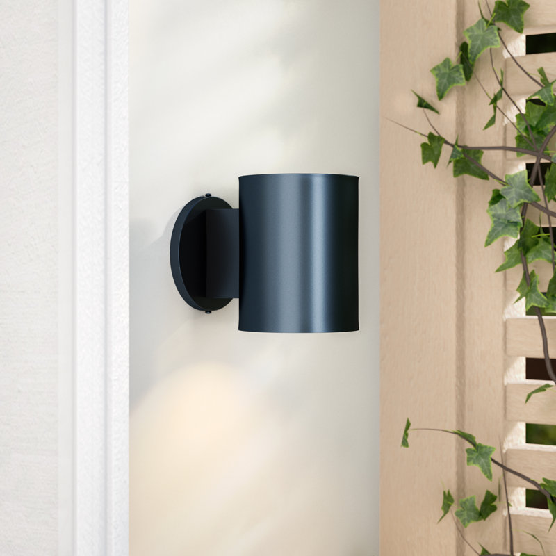 Anis - 1-Light Wet Location Wallwasher - Black Finish - Incandescent - A19