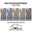 Tapis gris anthracite lavable à la machine Palm Leaf-1975321256-1975321236