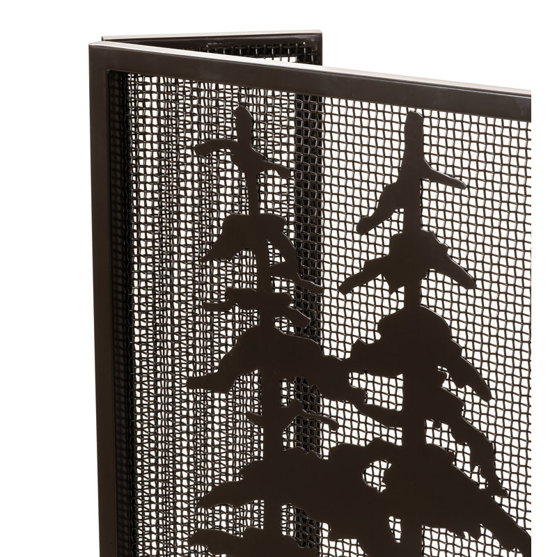 Rustic Lodge Fireplace Screen