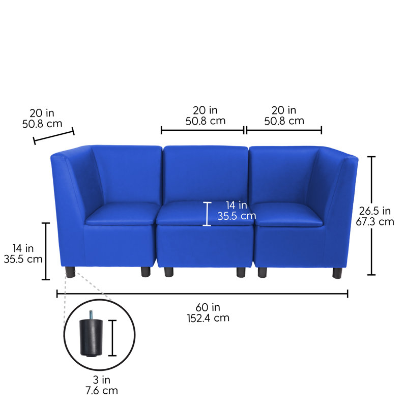 Ensemble modulaire 3 pièces Kid Comfort - bleu, Bleu