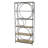 Metal Circle Storage Black Shelving Unit with Black Metal Frame