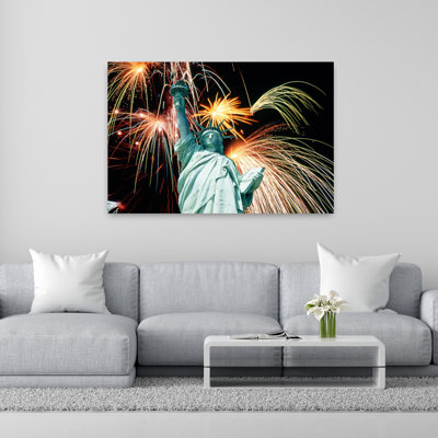 Statue Of Liberty New York Ny Usa Classic Retro Vintage City Wall Art