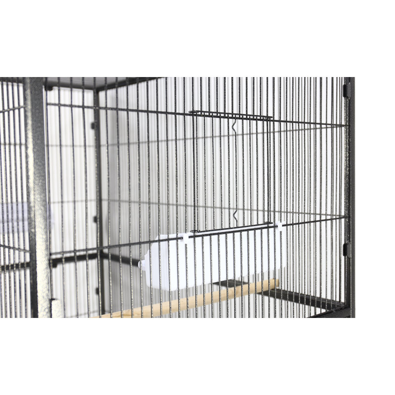 13120 Black 31"x20" Flight Cage & Stand, Black