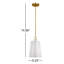 1 - Light Small Hanging Shade Burnished Brass