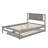 Platform Bed With Adjustable Trundle-198232460