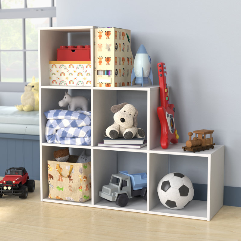 Cubeicals 35.85'' H x 35.79'' W 3-2-1 Cube Bookcase,  Dark Cherry