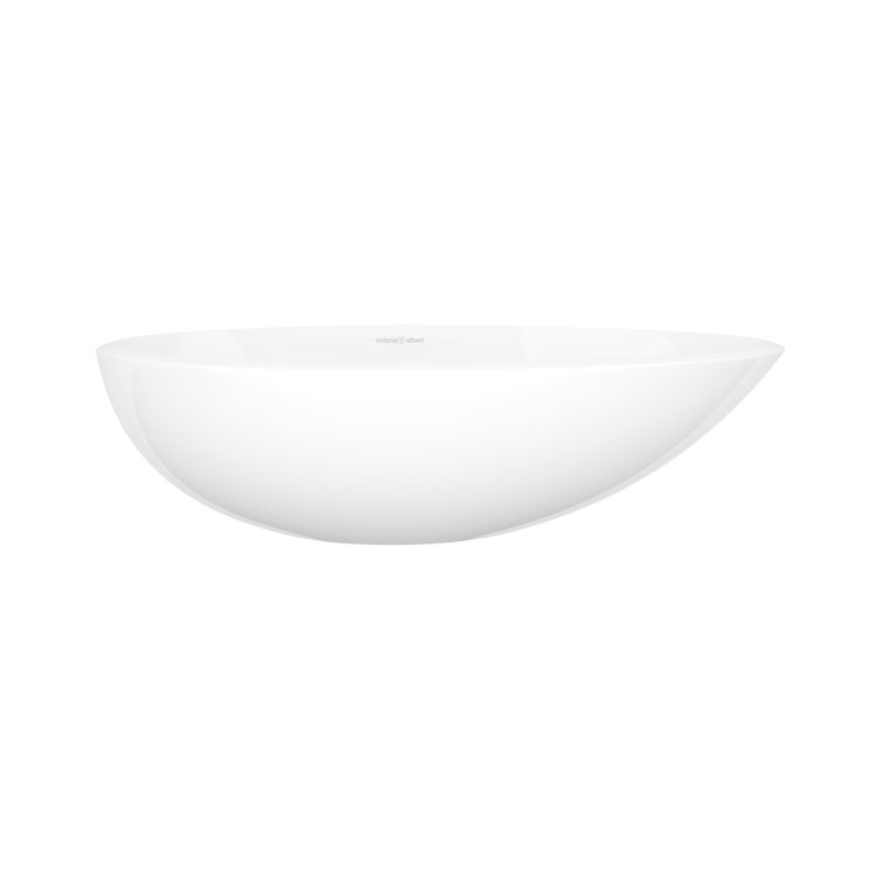 Napoli 23" x 14" Oval Vessel Lavatory Sink, Englishcast White