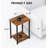 Yailen Solid Wood Top End Table Set