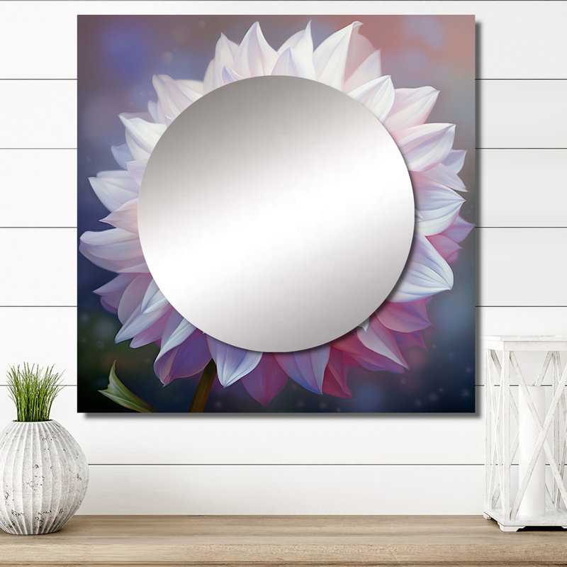 Demeteria - Miroir mural Dahlia, 36 po x 36 po