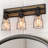 Roksana 3 - Light Dimmable Modern Farmhouse Black Vanity Light