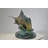 Sailfish Catching A Small Fish In Action Bronze Statue - Size: 26" X 16" X 25"H.