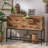 Retro Walnut Solid Wood Accent Cabinet