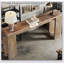Console en bois, table d'entrée avec canapé