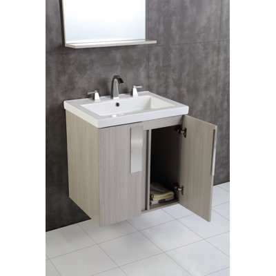 Mamounia 24'' Single Bathroom Vanity with Ceramic Top