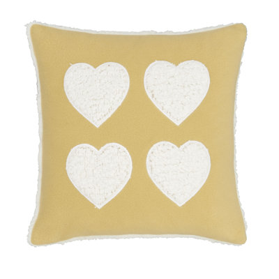 Cosy Heart Cushion with Filling