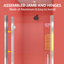 Porte de salle de bain pivotante à panneau pivotant sans cadre 32 "- 33 1/4" x H 72 "en verre trempé avec poignée-101257029-101257030