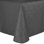 Ultimate Textile Embroidered Pintuck Taffeta 90 X 120-Inch Rectangular Tablecloth With Rounded Corners Steel Grey