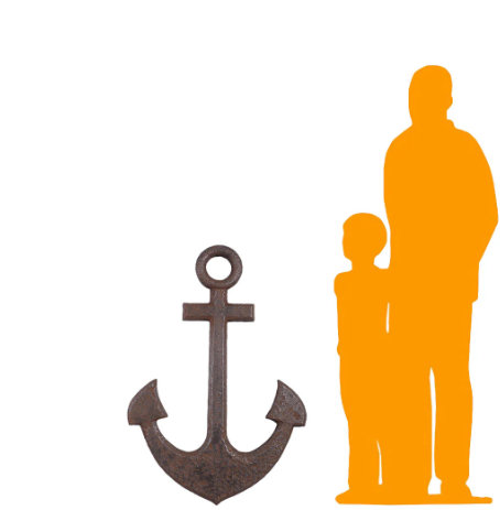 Large Anchor Life Size Statue
