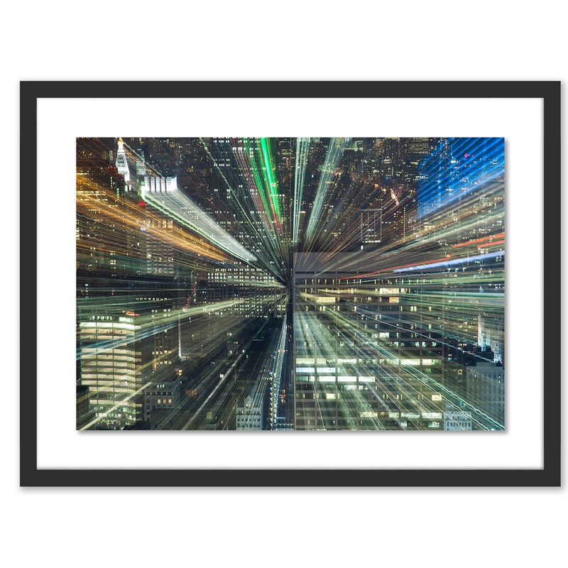 Zoom II Print by Jakob Wagner, 18" H x 24" W x 1.5" D, Black